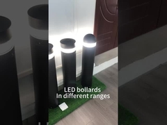 Courtyard High Pole LED Bollard Light Aluminum Outdoor Waterproof IP65 100lm/w