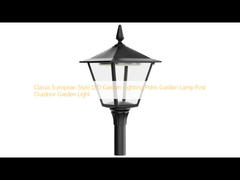 Classic European Style LED Garden Lighting Poles Garden Lamp Post Outdoor Garden Light