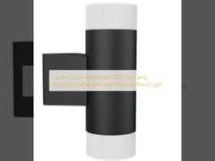 Up and Down Waterproof  LED Wall Lamp Aluminum Adjustable Wall Mounted Porch Light